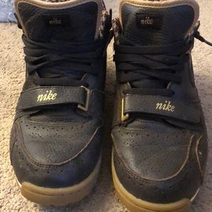 Men’s brown leather Nikes